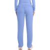 Cherokee Scrubs for Women Mid Rise Tapered Leg Drawstring Pant with 5 Pockets, Cargo Bottom with 2 Way Stretch Fabric- WW105(Ciel Blue)