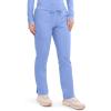 Cherokee Scrubs for Women Mid Rise Tapered Leg Drawstring Pant with 5 Pockets, Cargo Bottom with 2 Way Stretch Fabric- WW105(Ciel Blue)