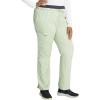 Cherokee Scrubs for Women Mid Rise Tapered Leg Drawstring Pant with 5 Pockets, Cargo Bottom with 2 Way Stretch Fabric- WW105(Cucumber)