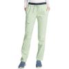 Cherokee Scrubs for Women Mid Rise Tapered Leg Drawstring Pant with 5 Pockets, Cargo Bottom with 2 Way Stretch Fabric- WW105(Cucumber)