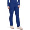 Cherokee Scrubs for Women Mid Rise Tapered Leg Drawstring Pant with 5 Pockets, Cargo Bottom with 2 Way Stretch Fabric- WW105(Galaxy Blue)