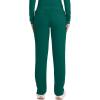 Cherokee Scrubs for Women Mid Rise Tapered Leg Drawstring Pant with 5 Pockets, Cargo Bottom with 2 Way Stretch Fabric- WW105(Hunter Green)