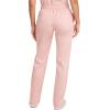 Cherokee Scrubs for Women Mid Rise Tapered Leg Drawstring Pant with 5 Pockets, Cargo Bottom with 2 Way Stretch Fabric- WW105(Pink Essence)