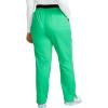 Cherokee Scrubs for Women Mid Rise Tapered Leg Drawstring Pant with 5 Pockets, Cargo Bottom with 2 Way Stretch Fabric- WW105(Sparkling Jade)