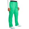 Cherokee Scrubs for Women Mid Rise Tapered Leg Drawstring Pant with 5 Pockets, Cargo Bottom with 2 Way Stretch Fabric- WW105(Sparkling Jade)