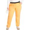 Cherokee Scrubs for Women Mid Rise Tapered Leg Drawstring Pant with 5 Pockets, Cargo Bottom with 2 Way Stretch Fabric- WW105(Sweet Cantaloupe)