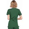 Cherokee Scrubs for Women Mock Wrap Nursing Scrub Top with 3 Pockets, Side Vent & Stretch Back Panels Medical Uniform – WW650(Hunter)