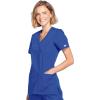 Cherokee Scrubs for Women Mock Wrap Nursing Scrub Top with 3 Pockets, Side Vent & Stretch Back Panels Medical Uniform – WW650(Royal)