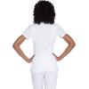 Cherokee Scrubs for Women Mock Wrap Nursing Scrub Top with 3 Pockets, Side Vent & Stretch Back Panels Medical Uniform – WW650(White)