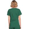 Cherokee Scrubs for Women Mock Wrap Nursing Scrub Top with 3 Pockets, Side Vents, Ultra Soft 2-Way Stretch Fabric – 4728(Hunter)