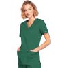 Cherokee Scrubs for Women Mock Wrap Nursing Scrub Top with 3 Pockets, Side Vents, Ultra Soft 2-Way Stretch Fabric – 4728(Hunter)