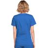 Cherokee Scrubs for Women Mock Wrap Nursing Scrub Top with 3 Pockets, Side Vents, Ultra Soft 2-Way Stretch Fabric – 4728(Royal)