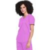 Cherokee Scrubs for Women Tuckable V-Neck O.R. Scrub Top with Chest Pocket,Soft Stretch,Easy Care Medical Uniform – WW657(Sweet Berry)