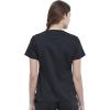 Cherokee Scrubs for Women V-Neck Scrub Top with 2 Pockets, Ultra Soft Stretch, Durable Easy Care Medical Uniform – WW612(Black)