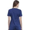 Cherokee Scrubs for Women V-Neck Scrub Top with 2 Pockets, Ultra Soft Stretch, Durable Easy Care Medical Uniform – WW612(Navy)