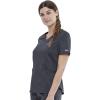 Cherokee Scrubs for Women V-Neck Scrub Top with 2 Pockets, Ultra Soft Stretch, Durable Easy Care Medical Uniform – WW612(Pewter)
