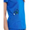Cherokee Scrubs for Women V-Neck Scrub Top with 2 Pockets, Ultra Soft Stretch, Durable Easy Care Medical Uniform – WW612(Royal)