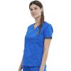 Cherokee Scrubs for Women V-Neck Scrub Top with 2 Pockets, Ultra Soft Stretch, Durable Easy Care Medical Uniform – WW612(Royal)