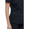 Cherokee Scrubs for Women V-Neck Scrub Top with 2 Pockets,Mesh Panels, Soft Stretch Durable Easy Care Nursing Uniform – WW601(Black)