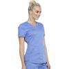 Cherokee Scrubs for Women V-Neck Scrub Top with 2 Pockets,Mesh Panels, Soft Stretch Durable Easy Care Nursing Uniform – WW601(Ciel)