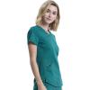Cherokee Scrubs for Women V-Neck Scrub Top with 2 Pockets,Mesh Panels, Soft Stretch Durable Easy Care Nursing Uniform – WW601(Hunter Green)