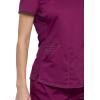 Cherokee Scrubs for Women V-Neck Scrub Top with 2 Pockets,Mesh Panels, Soft Stretch Durable Easy Care Nursing Uniform – WW601(Wine)