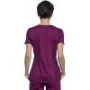 Cherokee Scrubs for Women V-Neck Scrub Top with 2 Pockets,Mesh Panels, Soft Stretch Durable Easy Care Nursing Uniform – WW601(Wine)