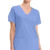 Cherokee Scrubs for Women V-Neck Scrub Top with 3 Pockets, Stretchy, Durable, Breathable Easy Care Medical Uniform – 4727(Ciel)