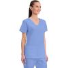 Cherokee Scrubs for Women V-Neck Scrub Top with 3 Pockets, Stretchy, Durable, Breathable Easy Care Medical Uniform – 4727(Ciel)