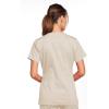 Cherokee Scrubs for Women V-Neck Scrub Top with 3 Pockets, Stretchy, Durable, Breathable Easy Care Medical Uniform – 4727(Khaki)