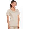 Cherokee Scrubs for Women V-Neck Scrub Top with 3 Pockets, Stretchy, Durable, Breathable Easy Care Medical Uniform – 4727(Khaki)