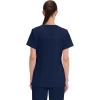 Cherokee Scrubs for Women V-Neck Scrub Top with 3 Pockets, Stretchy, Durable, Breathable Easy Care Medical Uniform – 4727(Navy)