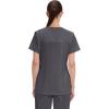 Cherokee Scrubs for Women V-Neck Scrub Top with 3 Pockets, Stretchy, Durable, Breathable Easy Care Medical Uniform – 4727(Pewter)