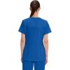 Cherokee Scrubs for Women V-Neck Scrub Top with 3 Pockets, Stretchy, Durable, Breathable Easy Care Medical Uniform – 4727(Royal)