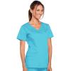 Cherokee Scrubs for Women V-Neck Scrub Top with 3 Pockets, Stretchy, Durable, Breathable Easy Care Medical Uniform – 4727(Turquoise)
