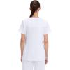 Cherokee Scrubs for Women V-Neck Scrub Top with 3 Pockets, Stretchy, Durable, Breathable Easy Care Medical Uniform – 4727(White)