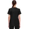 Cherokee Scrubs for Women V-Neck Top, 3 Pockets, Fade Resistant, Soft Stretch Fabric with Shirttail Hem & Side vents – WW665(Black)