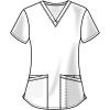 Cherokee Scrubs for Women V-Neck Top, 3 Pockets, Fade Resistant, Soft Stretch Fabric with Shirttail Hem & Side vents – WW665(Ciel)