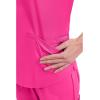 Cherokee Scrubs for Women V-Neck Top, 3 Pockets, Fade Resistant, Soft Stretch Fabric with Shirttail Hem & Side vents – WW665(Electric Pink)