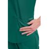 Cherokee Scrubs for Women V-Neck Top, 3 Pockets, Fade Resistant, Soft Stretch Fabric with Shirttail Hem & Side vents – WW665(Hunter Green)