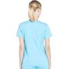 Cherokee Scrubs for Women V-Neck Top, 3 Pockets, Fade Resistant, Soft Stretch Fabric with Shirttail Hem & Side vents – WW665(Turquoise)
