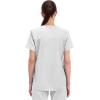 Cherokee Scrubs for Women V-Neck Top, 3 Pockets, Fade Resistant, Soft Stretch Fabric with Shirttail Hem & Side vents – WW665(White)