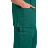 Cherokee Scrubs for Women and Men Unisex V-Neck Nursing Scrub Top with 3 Pockets, Side Vents & Easy Care Fabric – 4876(Hunter)