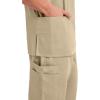 Cherokee Scrubs for Women and Men Unisex V-Neck Nursing Scrub Top with 3 Pockets, Side Vents & Easy Care Fabric – 4876(Khaki)
