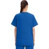 Cherokee Scrubs for Women and Men Unisex V-Neck Nursing Scrub Top with 3 Pockets, Side Vents & Easy Care Fabric – 4876(Royal)