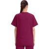 Cherokee Scrubs for Women and Men Unisex V-Neck Nursing Scrub Top with 3 Pockets, Side Vents & Easy Care Fabric – 4876(Wine)