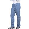 Cherokee Unisex Scrub Pants for Men & Women Drawstring Cargo Medical Uniform Straight Leg Nursing Scrub Bottoms – 4100(Ciel)