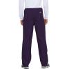 Cherokee Unisex Scrub Pants for Men & Women Drawstring Cargo Medical Uniform Straight Leg Nursing Scrub Bottoms – 4100(Eggplant)