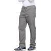Cherokee Unisex Scrub Pants for Men & Women Drawstring Cargo Medical Uniform Straight Leg Nursing Scrub Bottoms – 4100(Grey)