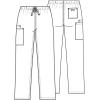 Cherokee Unisex Scrub Pants for Men & Women Drawstring Cargo Medical Uniform Straight Leg Nursing Scrub Bottoms – 4100(Orchid)